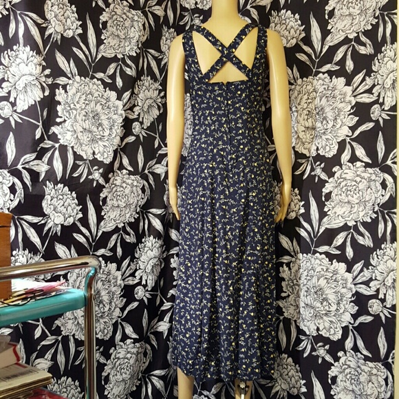 Vintage Dresses & Skirts - Vintage 90s criss cross back maxi