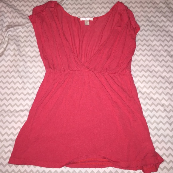 Deep V neck blouse
