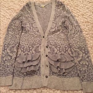 Anthropologie floral cardigan