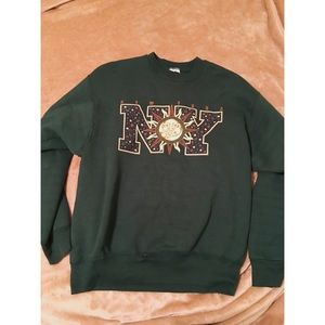 Vintage celestial NY crew neck sweatshirt