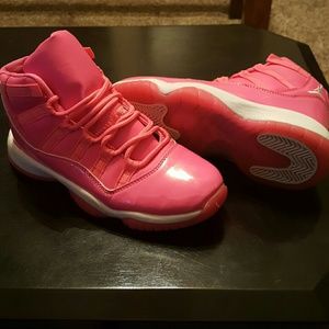 Pink Jordan 11's