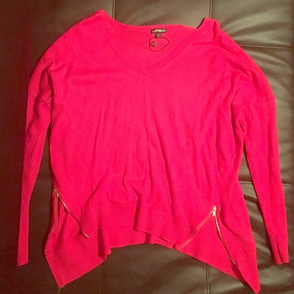 Red sweater from express