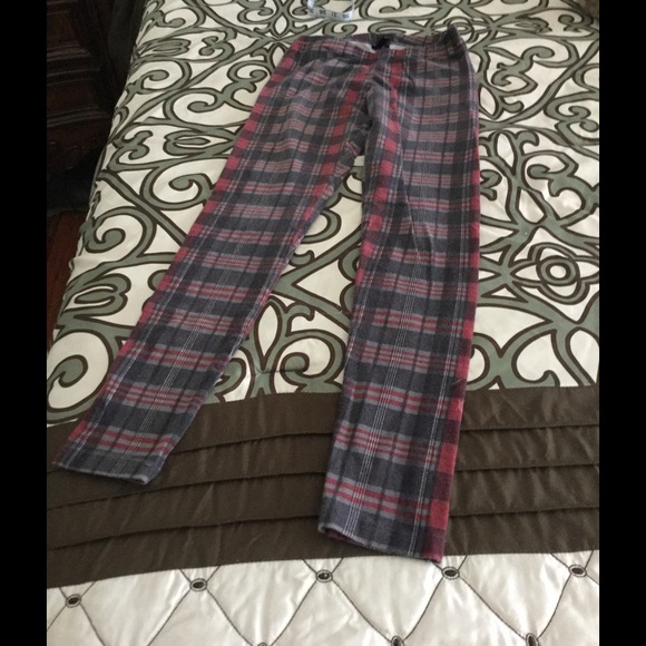 Plaid leggings