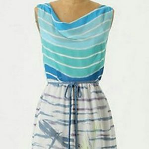 We Vera Anthropology Watercolor Dress