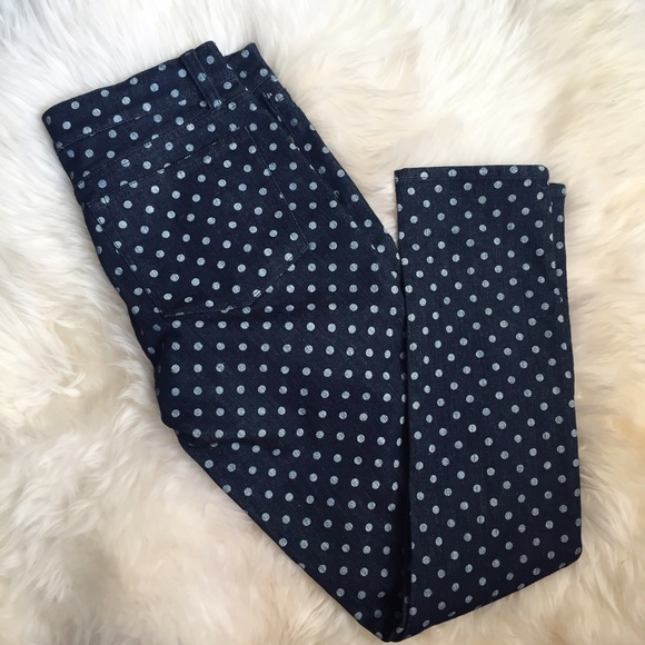 J. Crew Polka Dot Toothpick Jeans - Picture 4 of 5