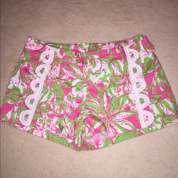 Lily Pulitzer Pink and Green Shorts