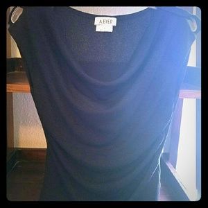 Black Rouched Blouse