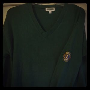 Andrew Rohan Emerald Sweater with Sleeve Detail