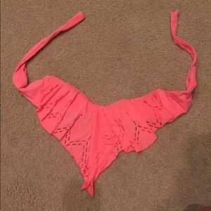 Lspace strapless Bikini top worn once! M $120
