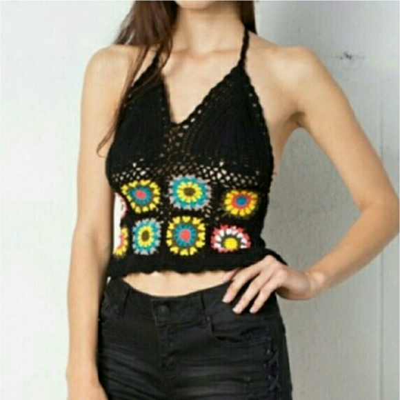 CROCHET HALTER TOP - Picture 3 of 5