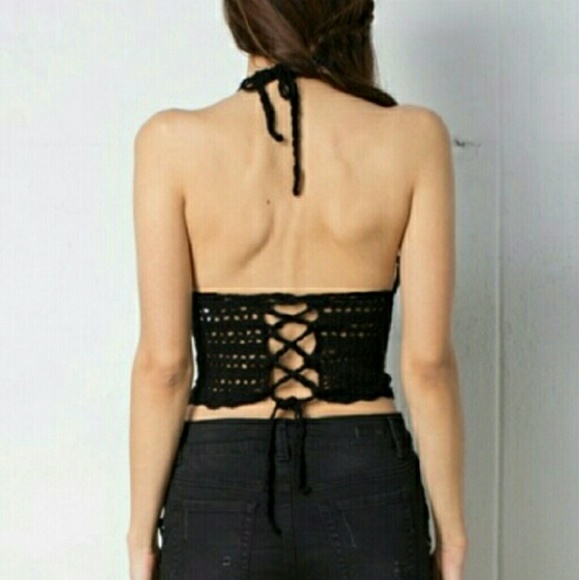 CROCHET HALTER TOP - Picture 5 of 5