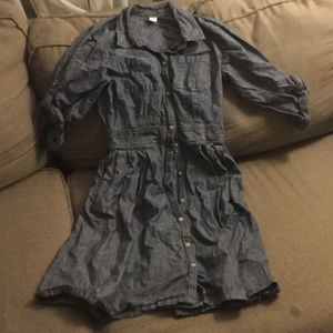 Old Navy Denim Shirt Dress