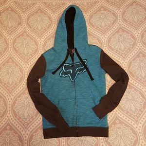 Sheepskin lined fox hoodie