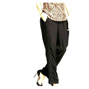 DANIEL RAINN Women's Floral Lace Trim Pant