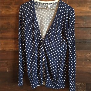 Women's polka dot cardigan
