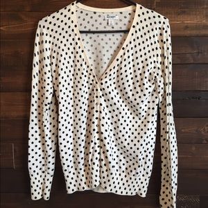 Women's polka dot cardigan