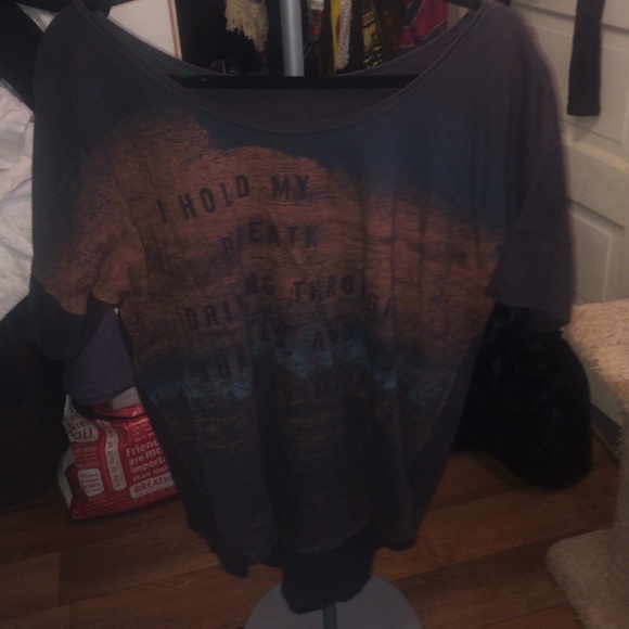 Draped graphic tee from nordstrom