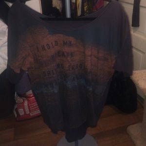 Draped graphic tee from nordstrom