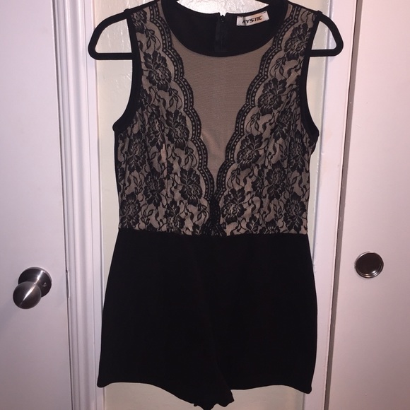 Black romper short style