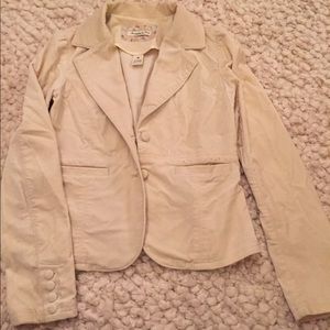 Cream velvet Abercrombie Blazer