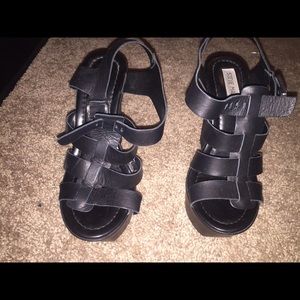 Black Steve Madden Wedges