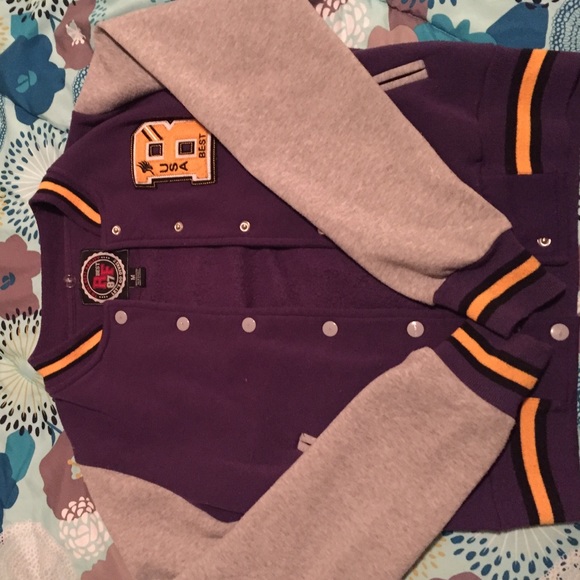 Varsity Jacket 💜💛 - Picture 2 of 4