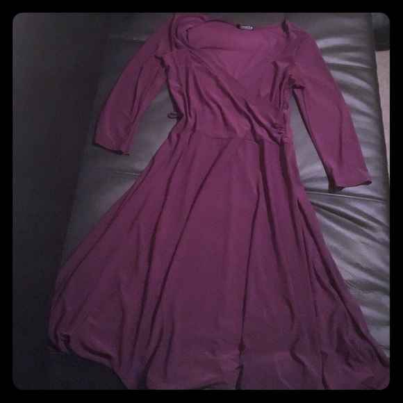 Long sleeved Purple dress