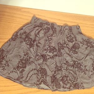 VS Pink gray lace skater skirt