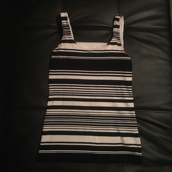 Banana republic Black and white striped tank