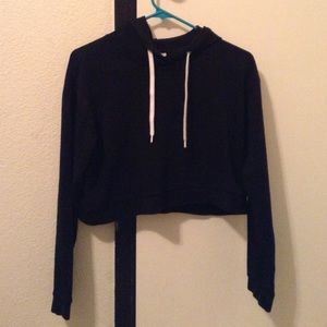 Black cropped sweater/hoodie
