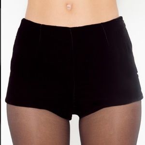 NWOT Nasty Gal Velvet Tap Shorts