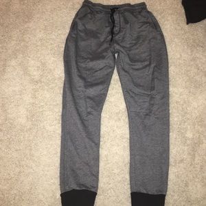 Grey and black joggers