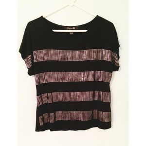 Black "Sequin" Tee✨