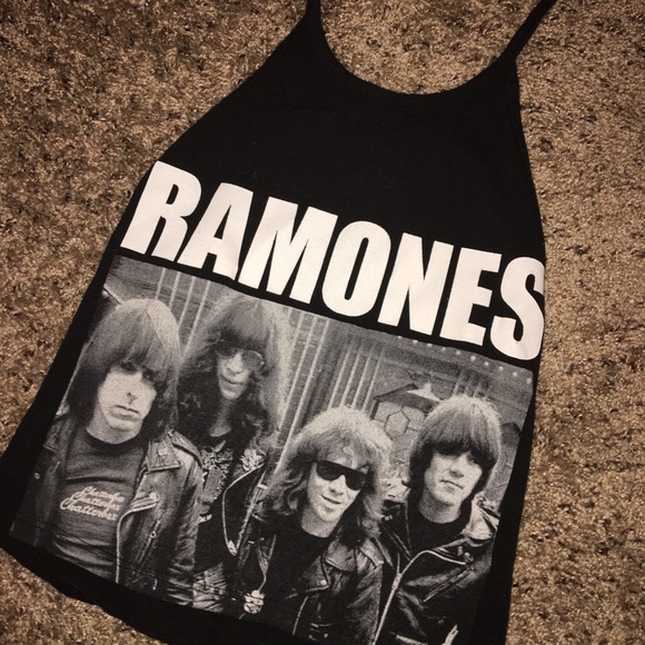 Forever 21 Ramones halter crop top