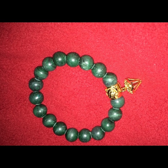 "The Green Bracelet" Diamond & Malachite