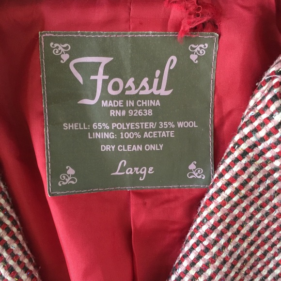 Fossil Distressed Tweed Blazer - Picture 4 of 4