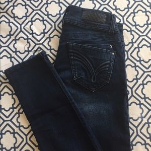 Jolt Indigo Whiskered Wash Skinny Jeans