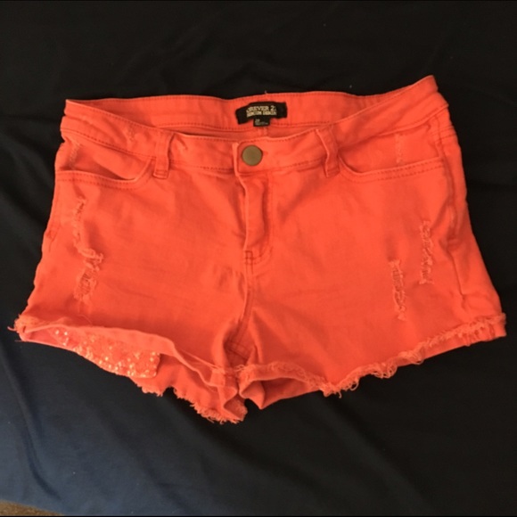 F21 denim shorts - Picture 1 of 3