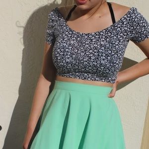 Flower crop top
