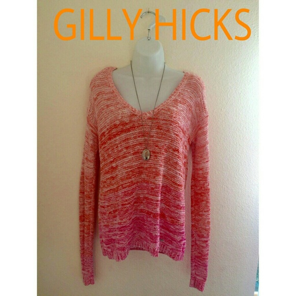 Gilly Hicks V-Neck Ombre Sweater
