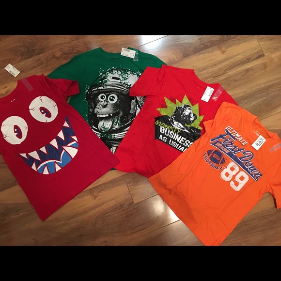4 Boys Shirts From The Childrens Place