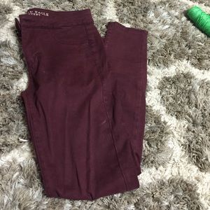 Maroon Jeggings!