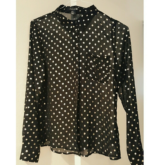 polka dot shirt retro