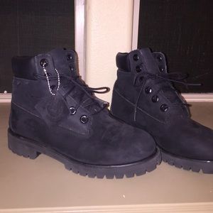Blacked out Timberlands