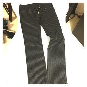 Pinstripe Lip Service punk rock goth zipper leg