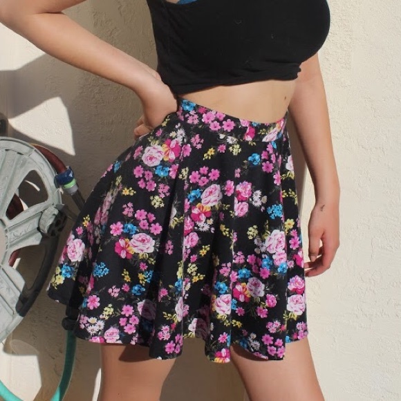 Summer flower skirt