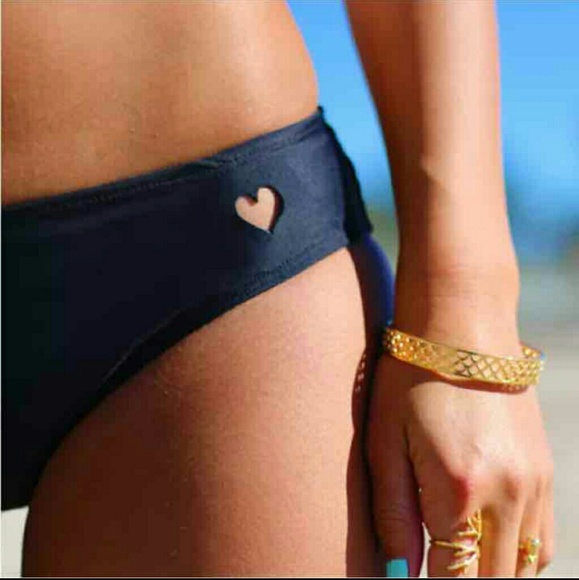 ***SOLD***New XS Heart Cutout Cheeky Bikini Swim - Picture 3 of 4