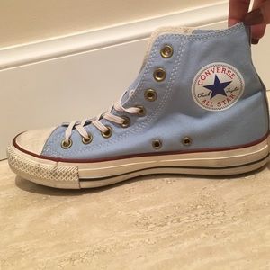 Light Blue Chuck Taylor All Star High Top Zipper