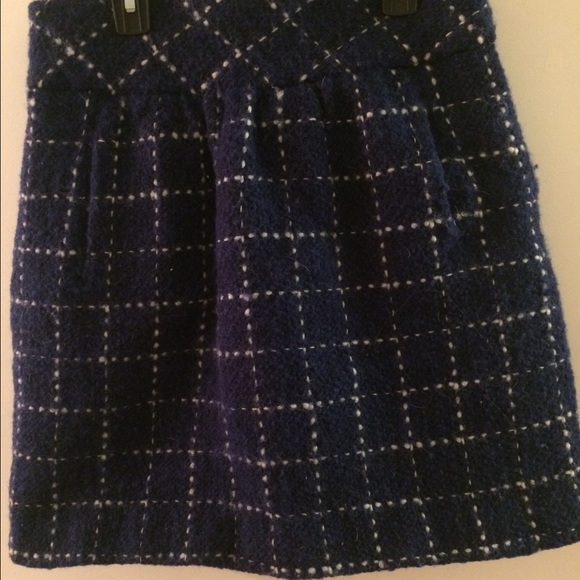 Vintage High Wasted Short Tweed Skirt