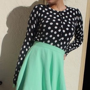 Polka dot cardigan